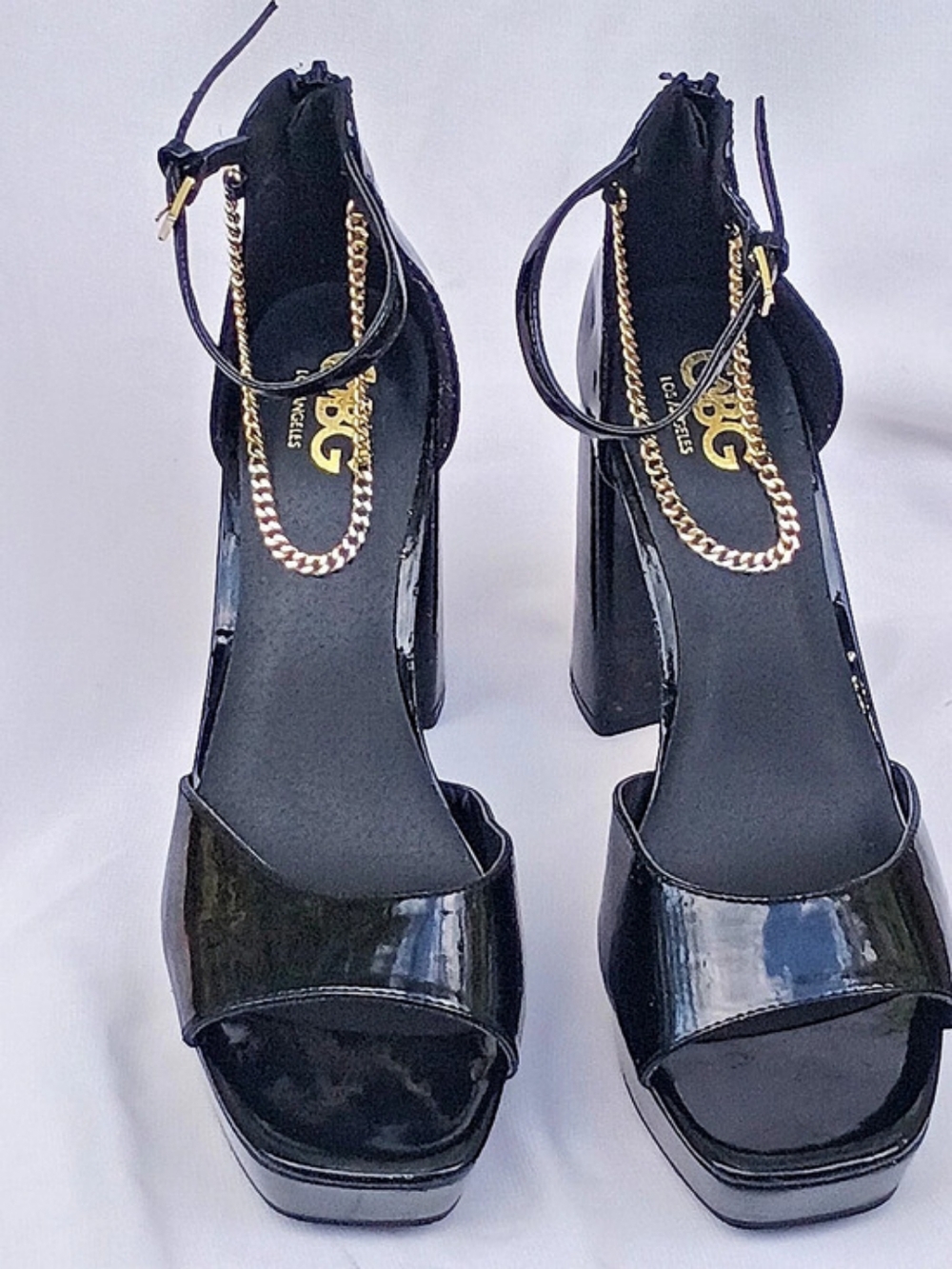 CHIC Black Platform Heels